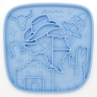 Texas Themed Lick Mat - Slow Feeding Mat