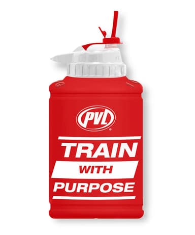 PVL® PURPOSE 1.89L Flip-N-Sip Gym Jug / Bottle (Red)