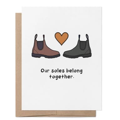 Our Soles Belong Together LGBTQ+ Love Greeting Card