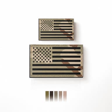 DCU Camo IR American Flag Patch Set (35 Entries)