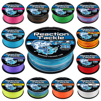 Reaction Tackle 8-Strand Premium Braided Line — 15 Colors