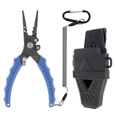 Reaction Tackle 6” & 7” Stainless Steel Fishing Pliers – Split End or Straight Nose with Braid Cutter - NEW