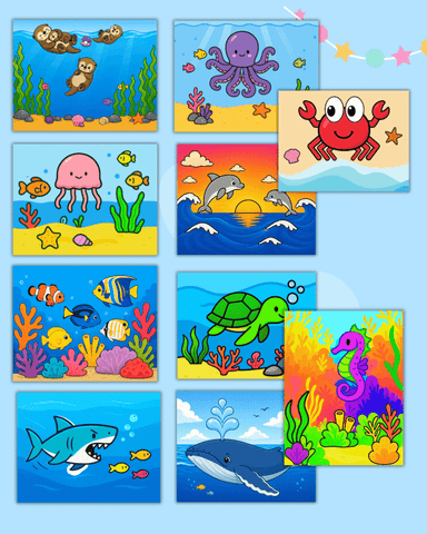 Sea Animal Craft Kits For Kids