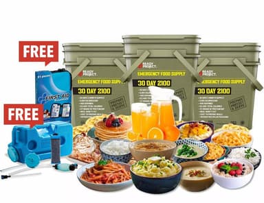 Limited Time Only! $780 Savings on Ready Project 3-Month Emergency Food Supply and MORE