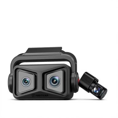 Redtiger ZoomPix1  Tele 3CH EIS Dash Cam-2.5K+1080P 4x Optical Zoom+1080P,STARVIS 2 HDR