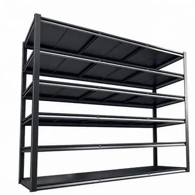 6-Tier 60"W x 22.44"D x 84"H Heavy Duty Industrial Storage Shelves, Adjustable Metal Shelving for Warehouse