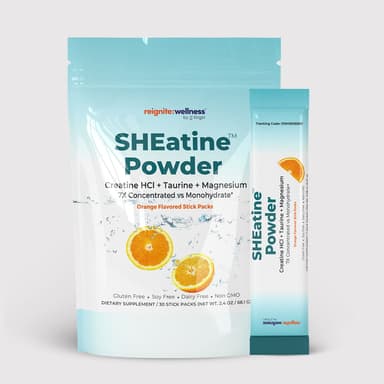 SHEatine™ Creatine – A Better Creatine® for Women | Orange Stick Packs | 30 Count