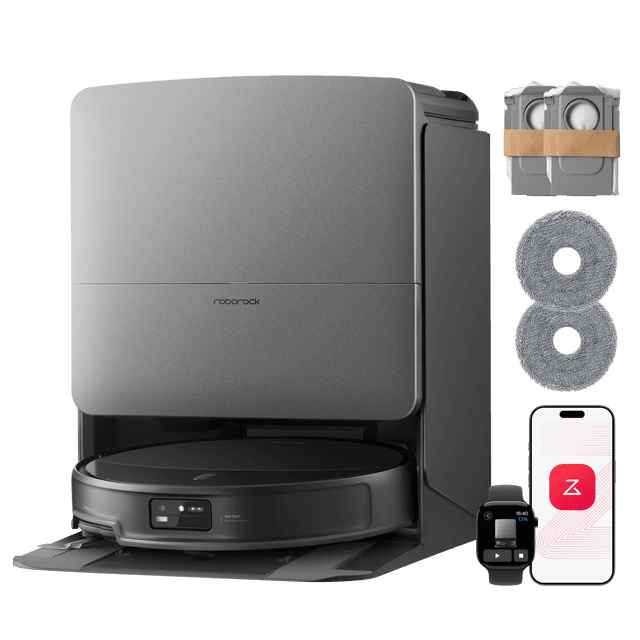 Roborock Saros 20 Set con sollevamento del telaio AdaptiLift™ Chassis 3.0 per attraversamenti di soglia fluidi e aspirazione da 36.000 Pa