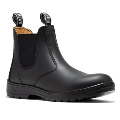 ROCKROOSTER  6 inch Soft Toe Pull on Leather Chelsea Work Boots AD100