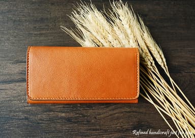 Custom Handmade Vegetable Tanned Italian Leather Card Holder Leather Wallet Money Purse Clutch D053