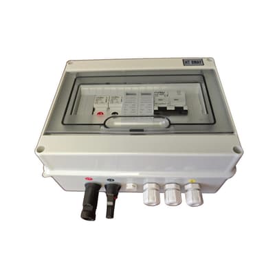 2 String Water proof PV Combiner Box with 32A 500V Circuit Breaker and surge protector