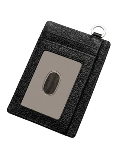 Pebbled Leather Card Holder