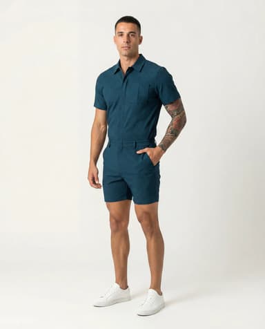 The Onyx Romper | Zip Up
