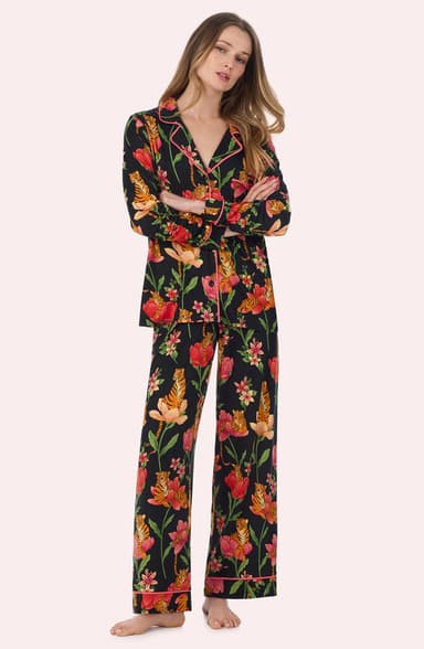 Stella Knit Pj Set In Flora & Fierce