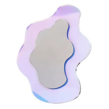 Iridescent Wavy Blob Mirror
