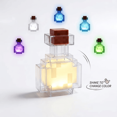 Pixel Potion Bottle Touch Night Light
