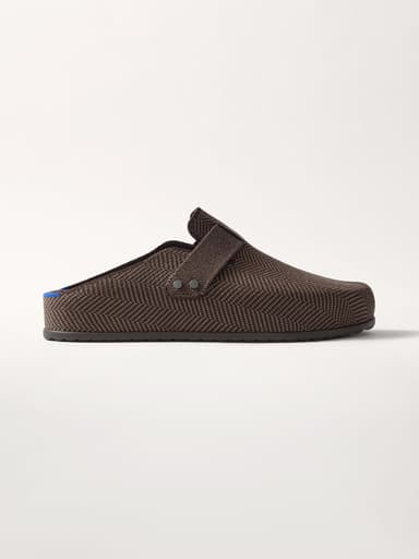 The Teddy Men's Clog - Umber Herringbone