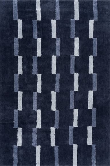 Sativae Geometric Rug | Blue