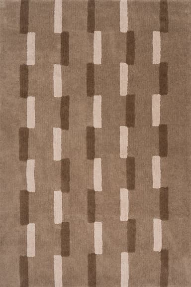 Sativae Geometric Rug | Tan
