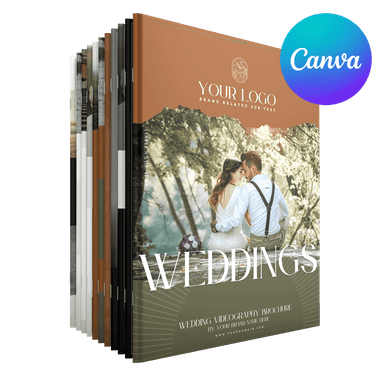 Canva Brochure Templates for Wedding Videographers