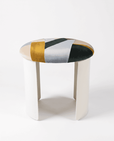 Circular Stool with Dust Cover