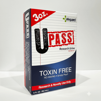 Upass Fake Pee Kit | 3oz Synthetic Urine with Heat Pad & Temp Strip