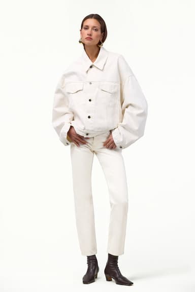 The Straight Ankle Jean (Off White)