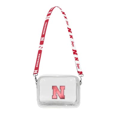 NCAA Nebraska Cornhuskers Clear Fanny Fan Purse