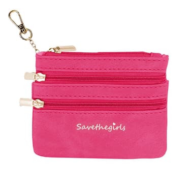 (3) Zippered Pouch Pink