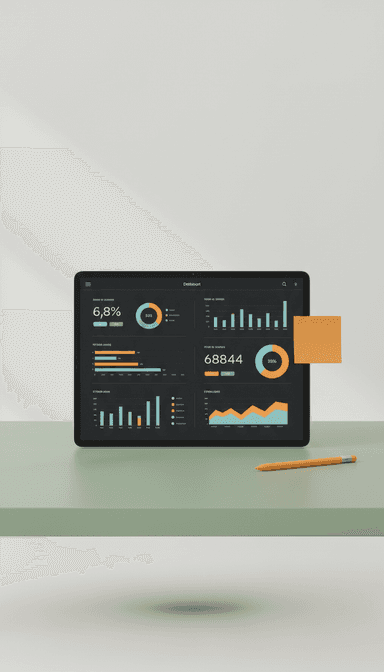 Digital Dashboard with Live Metrics