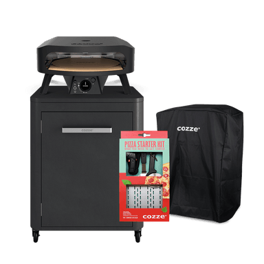 17" Rotating Pizza Oven + Table + Cover + Starter Kit