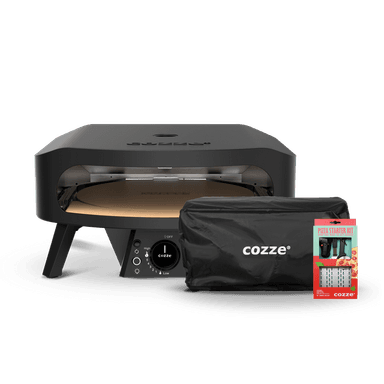 17" Rotating Pizza Oven + Cover + Starter Kit