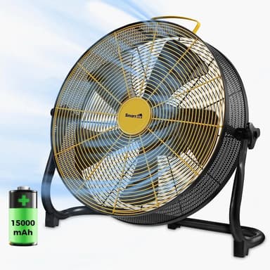 Smartele Super-Silent Battery Operated Fan Portable Floor Fan