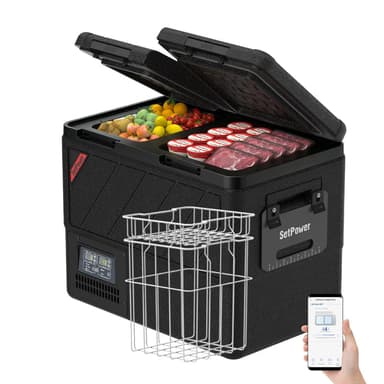 New Colour New Upgrade | Setpower DT45 Dark Black 12v Fridge Portable Refrigerator 48QT