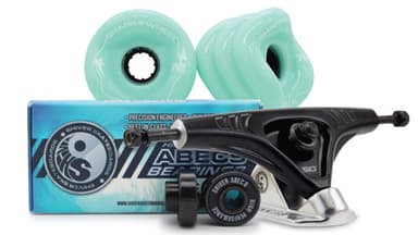 Shark Wheel 72mm DNA Bundle - Seafoam Wheels, ABEC 9 Bearings, 180mm Pro Series Trucks
