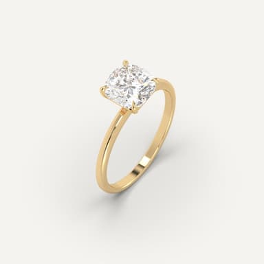 2.51 carat H-VVS1 Cushion Cut Diamond Ring