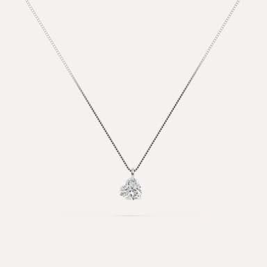 1/2 carat Floating Heart Diamond Necklace