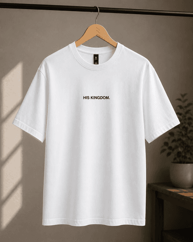 His Kingdom Heavy Tee (Unisex) - White
