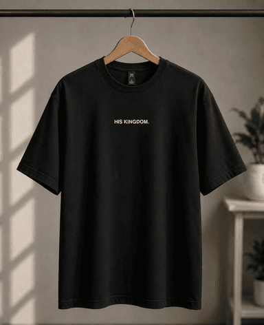 His Kingdom Heavy Tee (Unisex) - Black