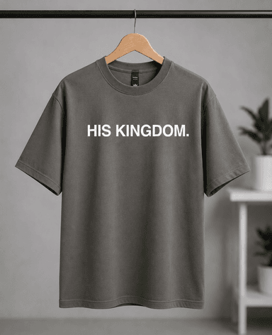 His Kingdom Faded Gray Tee (-2")