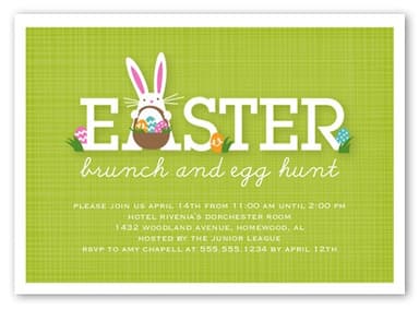 Bunny Brunch Easter Invitation