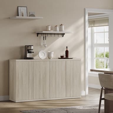 Stria Sideboard Cabinet with 2 Doors, Set of 2