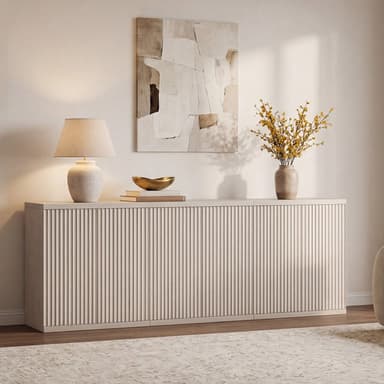 Stria Sideboard Cabinet with 2 Doors, Set of 3