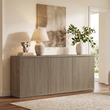 Stria Buffet Cabinte with Storage, Set of 3
