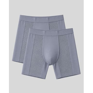 SilkCut Men’s Mesh Modal Performance Boxer Briefs - 2 Pack