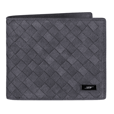 Weaved Alcantara Bi-Fold Wallet
