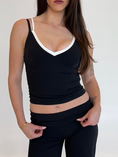 Black Double Layer Tank