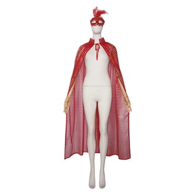 Umhang Maske Halloween Karneval Cosplay Kostüm Outfit