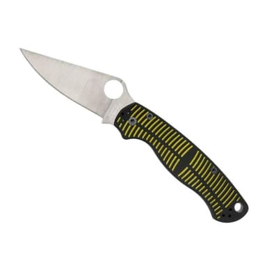 Spyderco Paramilitary 2 Black and Yellow Salt Knife with MagnaCut Steel Blade