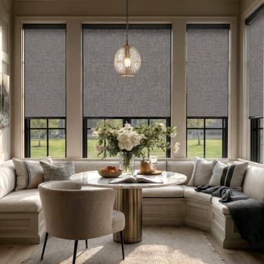 SmartWings Motorized Roller Shades 100% Blackout Safari